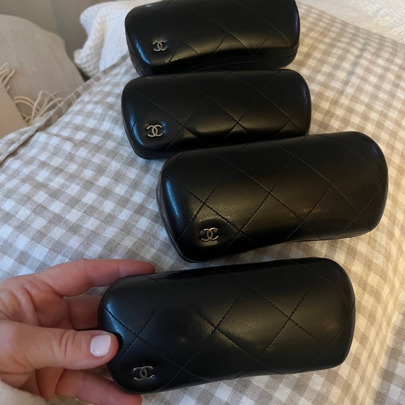Chanel Black Quilted C Sunglasses Cases - Picture 2 of 3